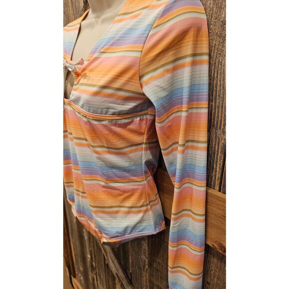 NWT Billabong Blissed Out Long Sleeve One-Piece Swimsuit bodysuit 14 upf protect - Picture 5 of 10